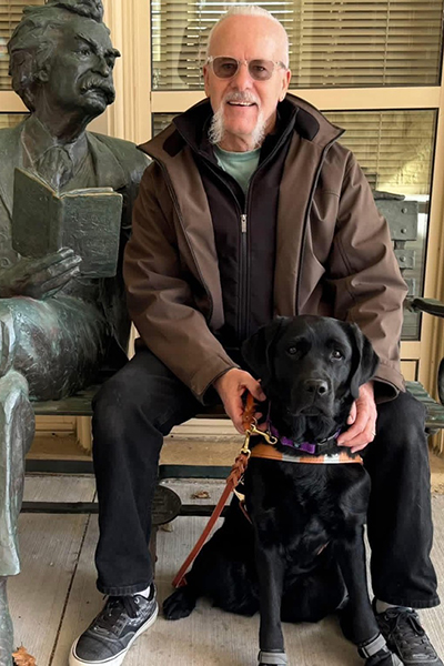 Guide Dog Halo with Mike