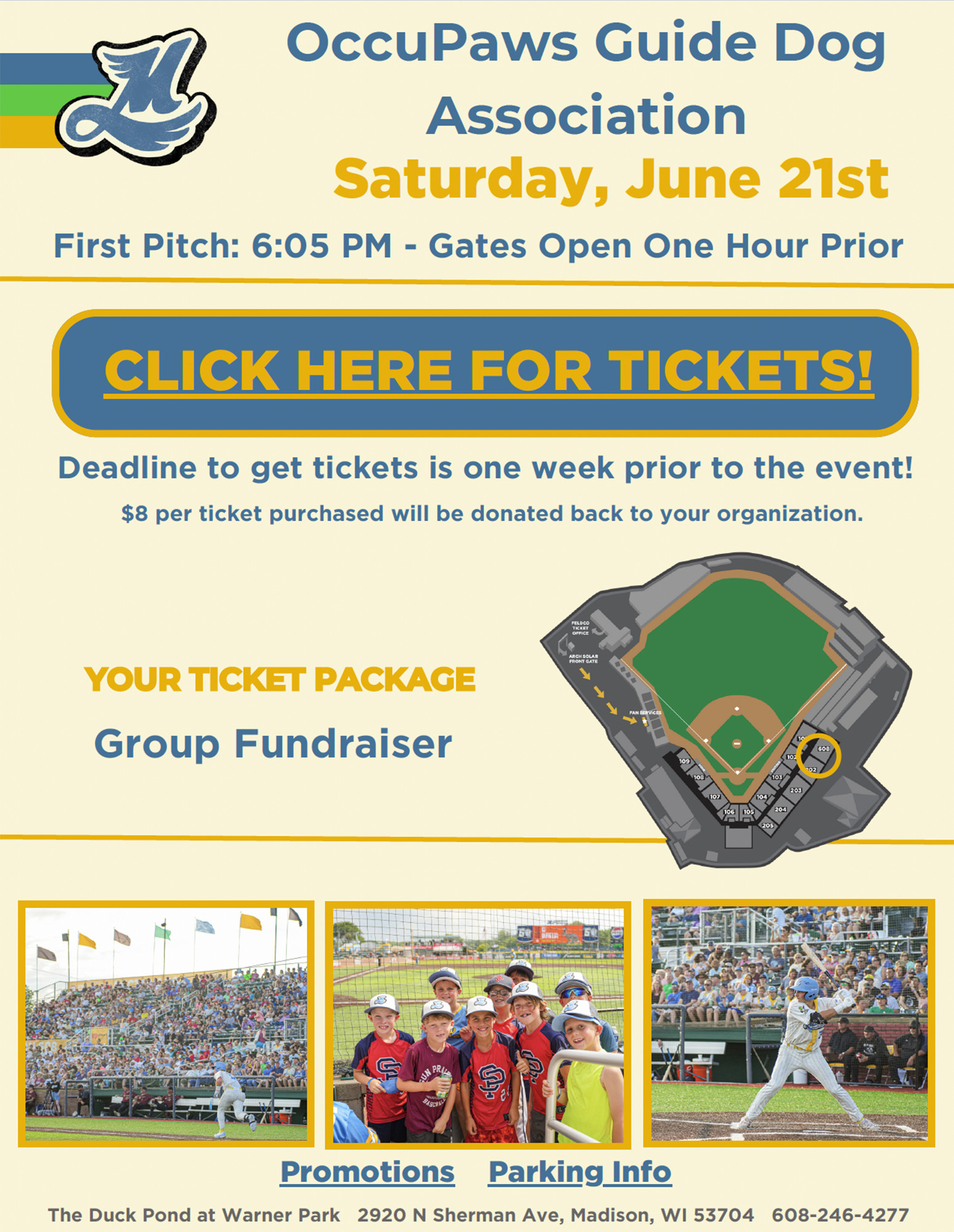 mallards game flyer